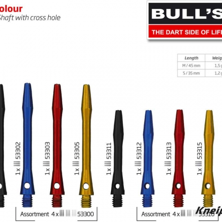 BULL’S Simplex Aluminium Shaft Medium schwarz 53301 Featured 1