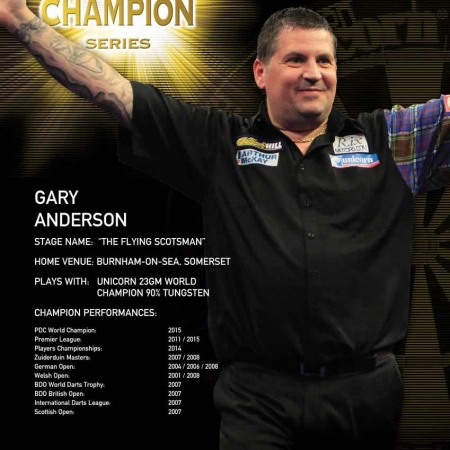 Poster „Gary Anderson“ World Champion Standard design 86674 Featured 1