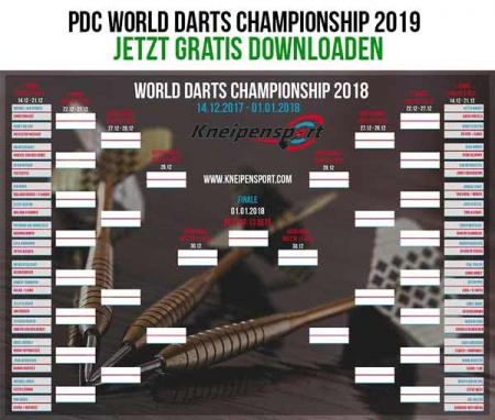 PDC Darts WM 2019 PDF Spielplan - Kneipensport.com